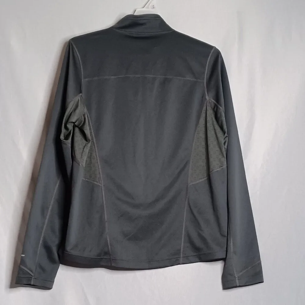 The North Face Flash Dry Top Mens Large Dark Gray 1/4 Zip Long Sleeve Activewear - Picture 2 of 9